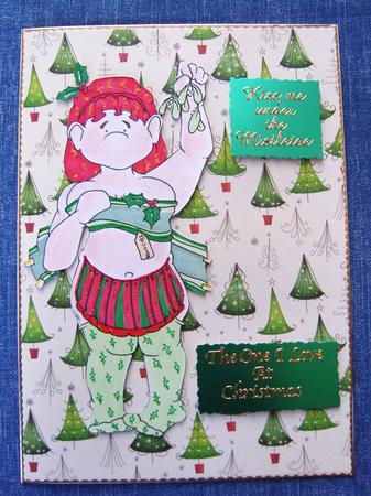 Cheeky Mrs Claus Doodles Digital Stamp by Cindy Thompson