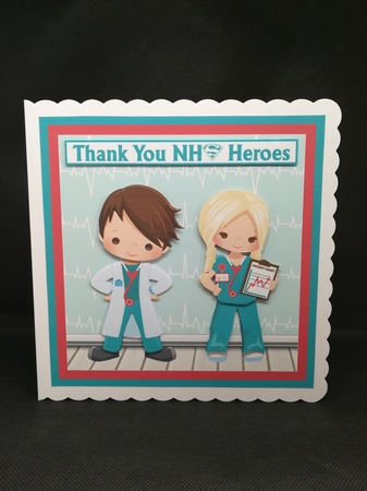 Thank You NHS Heroes  - Mini Kit & Decoupage by Claire Dyas
