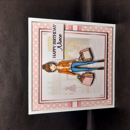 6x6 Mini Kit - Shopping Lady x4 A4 sheets  by Claire Dyas