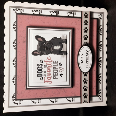 8x8 Dogs are my favourite people Mini Pyramage Kit - x3 A4 sheets  by Claire Dyas
