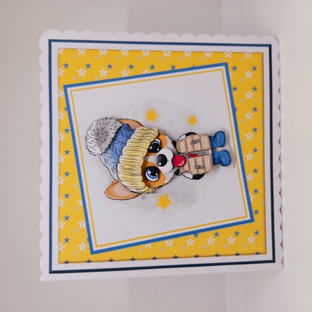 8x8 Beautiful Benji Mini Decoupage & Pyramage Kit - x5 A5 Sheets  by Claire Dyas