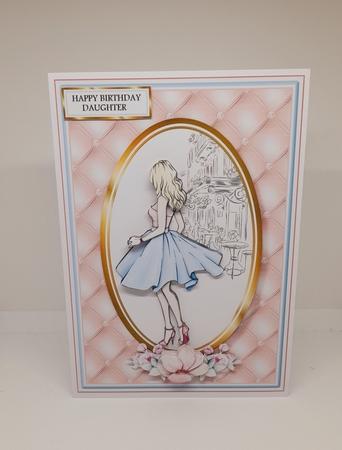 10x7 Elegant Lady Decoupage Kit - x5 A4 sheets   by Claire Dyas