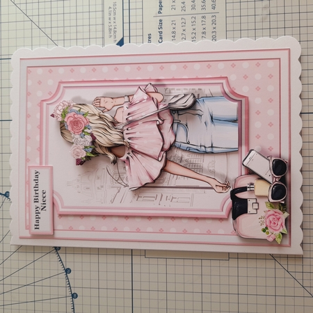 A5 Teenage Beauty Mini Decoupage/Oval Pyramage Kit - x4 A4 sheets   by Claire Dyas