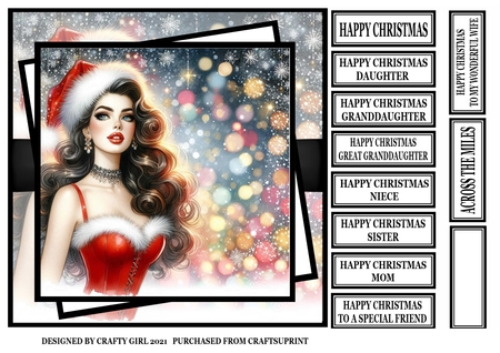 Christmas Pinup  by Claire Dyas