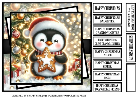 Christmas Cookie Penguin  by Claire Dyas