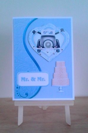2 A5 Wedding Card Fronts by Claire Dyas