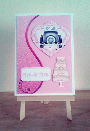 2 A5 Wedding Card Fronts by Claire Dyas