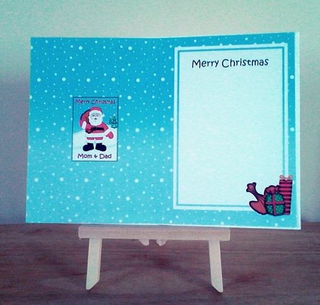 Xmas Mom & Dad Santa 5x7 Matching Insert by Claire Dyas