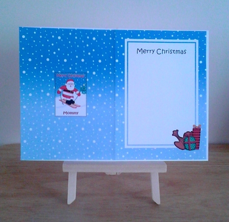 Xmas Mommy Santa 5x7 Matching Insert by Claire Dyas
