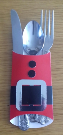 402 Christmas Cutlery Holders Multiple Machine Formats by Claire Dyas