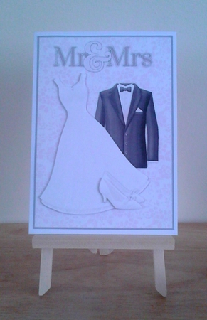 LOVE Romantic Quick  card Wedding by Claire Dyas