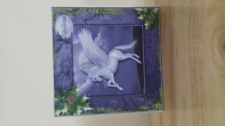 Christmas Unicorn 2 by Claire Dyas