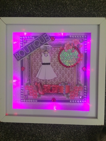Pink and white age 40 fashion card front Featured Gallery Photo