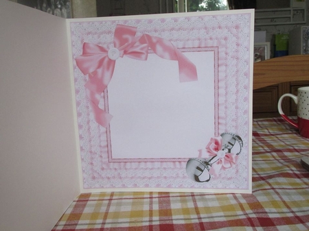 8x8 new baby girl in basket mini kit by CLAIRE JENKINS