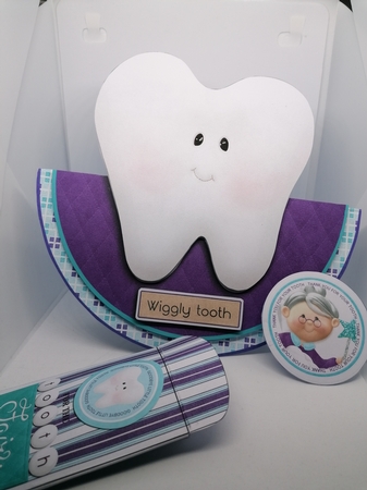 Wiggly Tooth Rocker Card & Tooth Fairy Envelope by claire scott