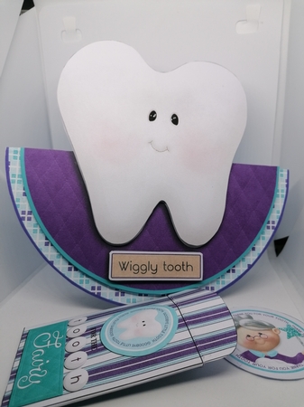 Wiggly Tooth Rocker Card & Tooth Fairy Envelope by claire scott