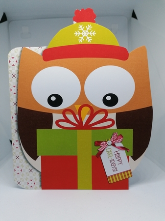 A Gift for the Owl-idays Shaped 3D Decoupage Card and Insert Kit by claire scott