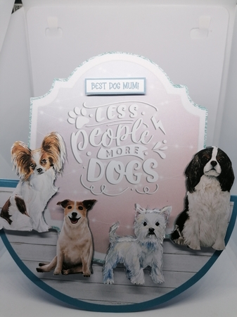 MORE DOGS rocker card by claire scott