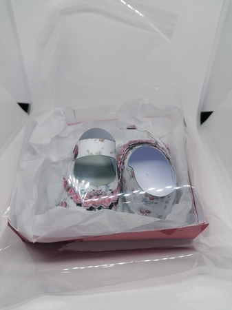 Delicate Roses Baby Shoes by claire scott