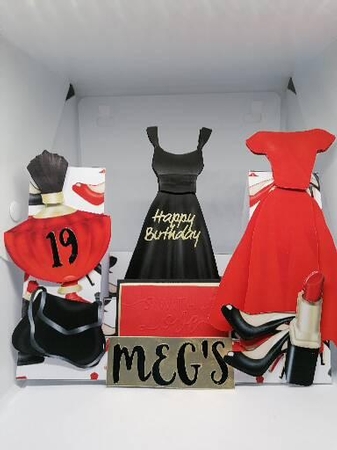The Boutique Birthday Decoupage Stepper Card Kit by claire scott