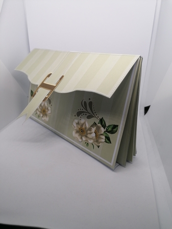 Cream Wild Rose 3D File Purse Mini Kit by claire scott