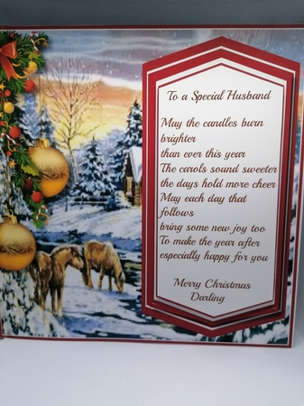 To a Special Husband at Christmas, with Verse  by claire scott