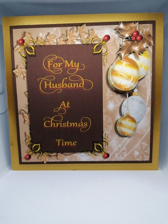 Husband at Christmas Time by claire scott
