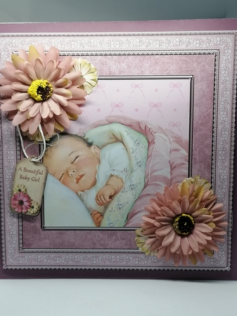 New Baby Neutral Unisex Card Mini Kit & Decoupage by claire scott