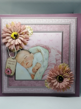 New Baby Neutral Unisex Card Mini Kit & Decoupage by claire scott