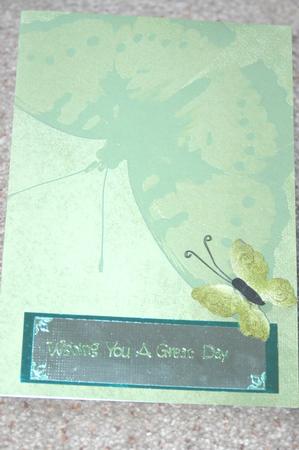 Butterfly in Green by Claire Watts