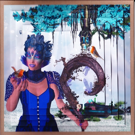 The Air Goddess - Seasons - Winter Pyrimage/Pyramid 2 + Insert & Tag by Claire James
