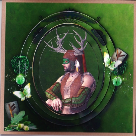 Keepers Of The Forest - God of The Green Wood (Hurne)- Pyrimage/Pyramid + Insert & Tag by Claire James