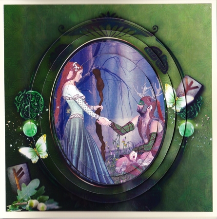 Keepers Of The Forest - God & Goddess of The Green Wood- Pyrimage/Pyramid + Insert & Tag by Claire James