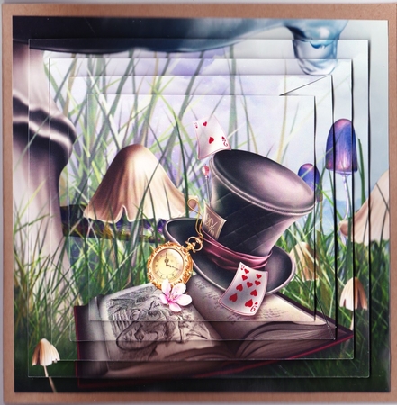 Fairy Tales - Wonderland Through The Looking Glass 4 - Pyrimage/Pyramid + Insert & Tag by Claire James