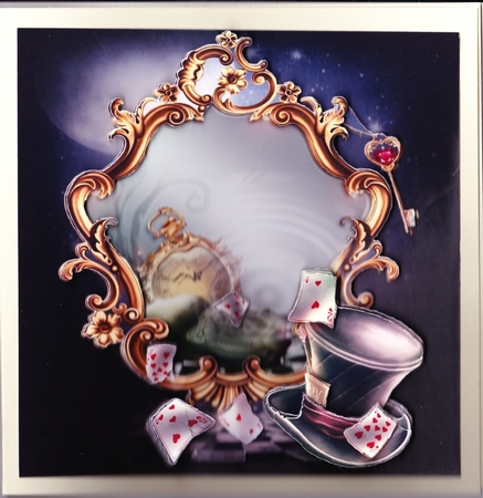 Fairy Tales - Wonderland Through The Looking Glass 9 - Special 3D Decoupage + Insert & Tag by Claire James