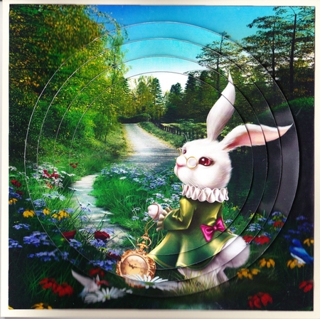Fairy Tales - Wonderland Through The Looking Glass 10 - Pyrimage/Pyramid + Insert & Tag by Claire James
