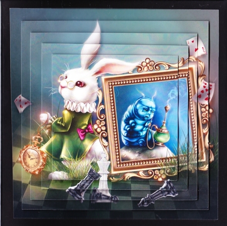 Fairy Tales - Wonderland Through The Looking Glass 17 - Pyrimage/Pyramid + Insert & Tag by Claire James
