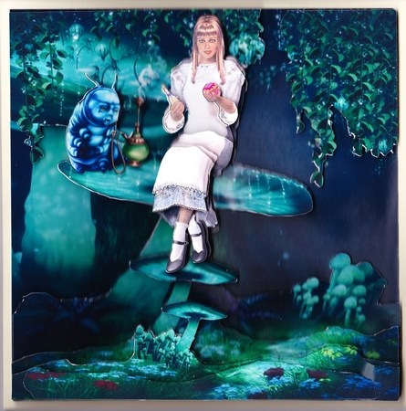 Fairy Tales - Wonderland Through The Looking Glass 24 - Special 3D Decoupage + Insert & Tag by Claire James