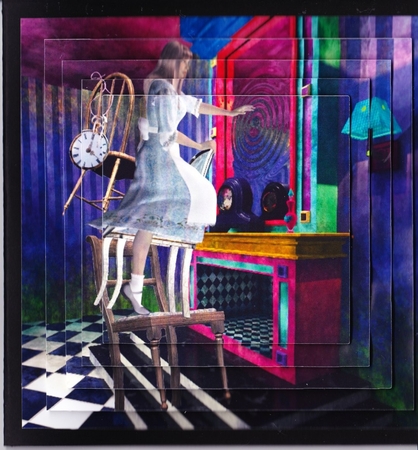 Fairy Tales - Wonderland Through The Looking Glass 25 - Pyrimage/Pyramid + Insert & Tag by Claire James