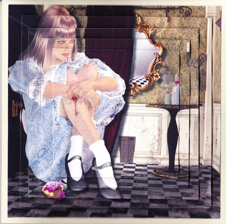 Fairy Tales - Wonderland Through The Looking Glass 27 - Pyrimage/Pyramid + Insert & Tag by Claire James