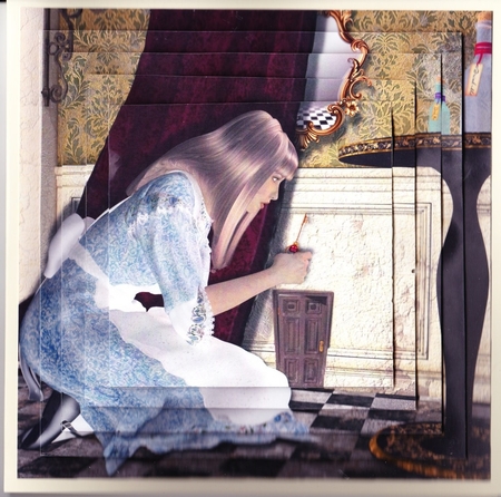 Fairy Tales - Wonderland Through The Looking Glass 28 - Pyrimage/Pyramid + Insert & Tag by Claire James