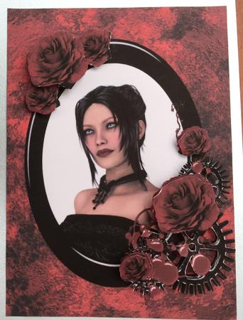 Red Roses Gothic Steampunk by Claire James