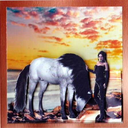 Gothic Friends & Familiars Celtic Sunset Kit for 8 x 8 +tags by Claire James