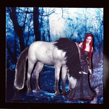 Gothic Night Friends & Familiars Vi Red Head Kit +insert Tag by Claire James