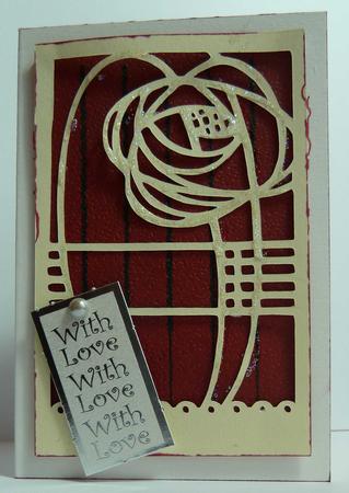 Framed Rose 1 by Claire Norman