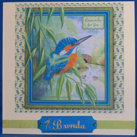 Looking on 6 by 6 Square Card Front Especially for You by Clare Chanter