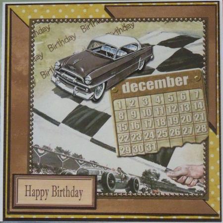 December Car Birthday 5in One Corner Stacker by Clare Chanter
