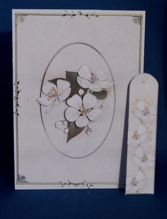 Apple Blossom Quick Card with Decoupage by Clare Chanter