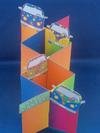 Camper Vans Cascade Card Kit by Clare Chanter
