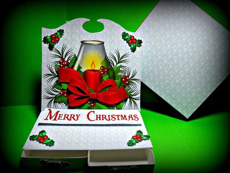 Christmas Candle 2 Drawer Easel Card Kit by Claudette Smith